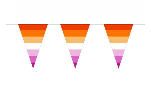Lesbian Sunset Triangle Bunting