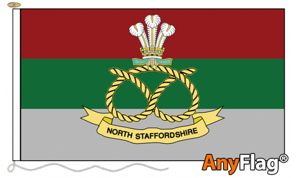 North Staffordshire Regiment Flags Custom Printed AnyFlag®