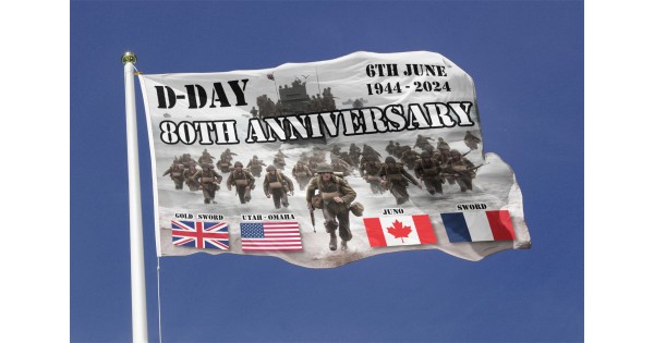 Commemorate D-Day's 80th Anniversary with Premium Flags & Bunting ...