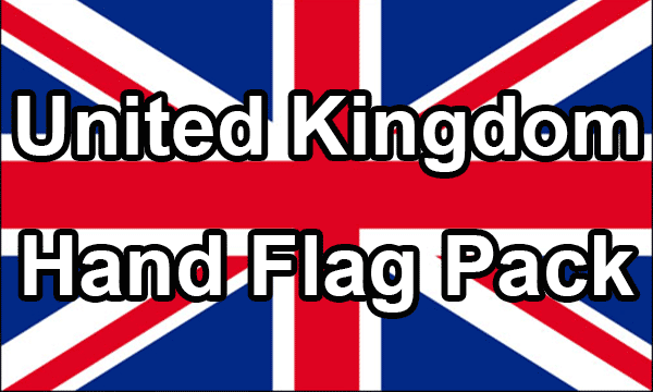 United Kingdom - Hand Waving Flag Pack