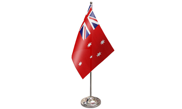 Australia Red Ensign Satin Table Flag