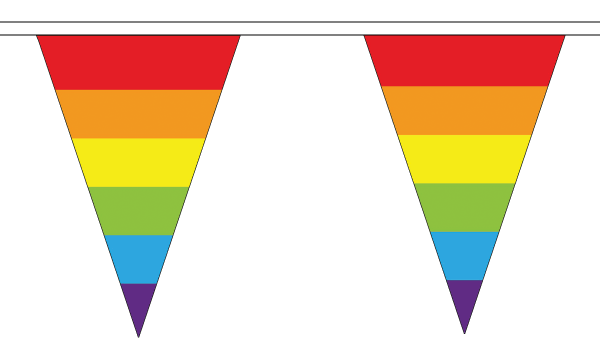 Rainbow (LGBT) Triangle Bunting