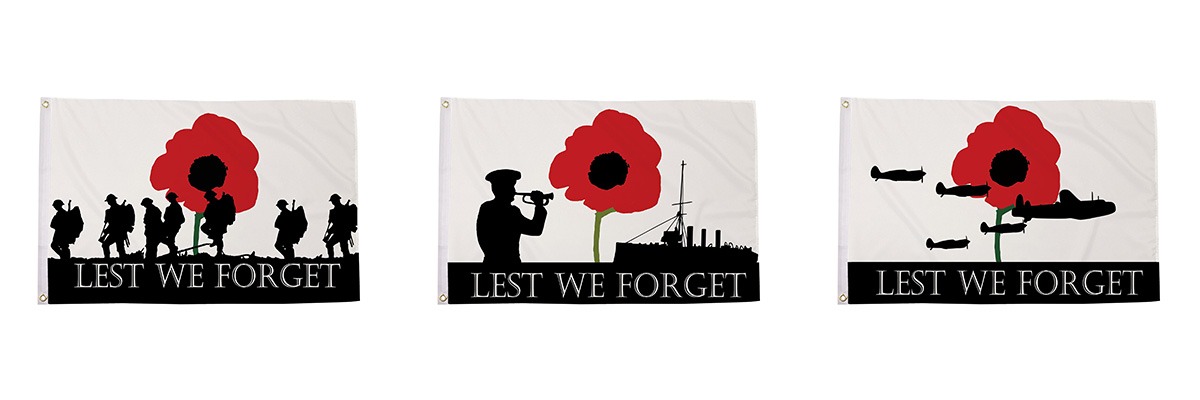 Lest We Forget Flags